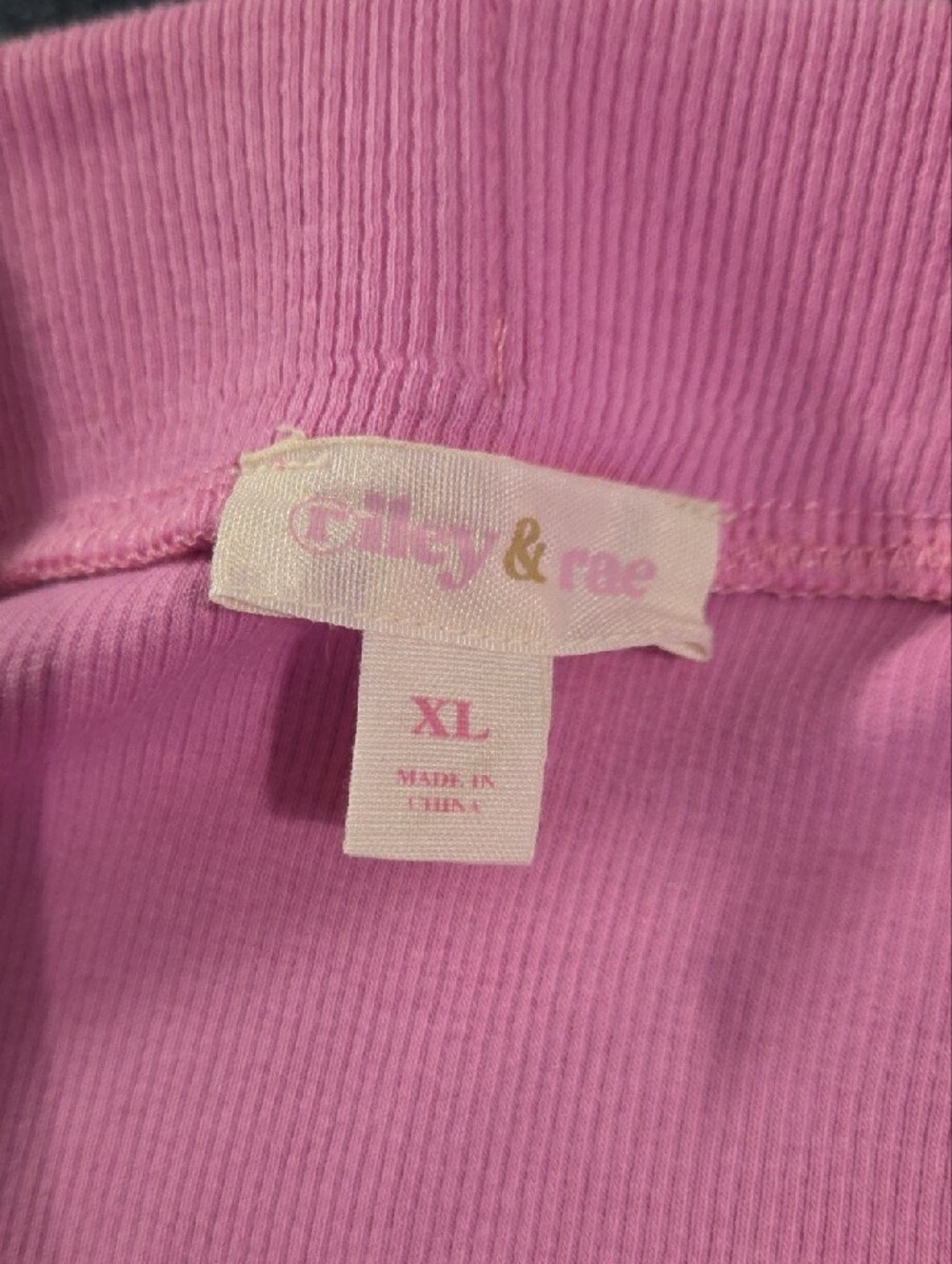 Riley & Rae Pink Ribbed Mini Skirt - Picture 3 of 4
